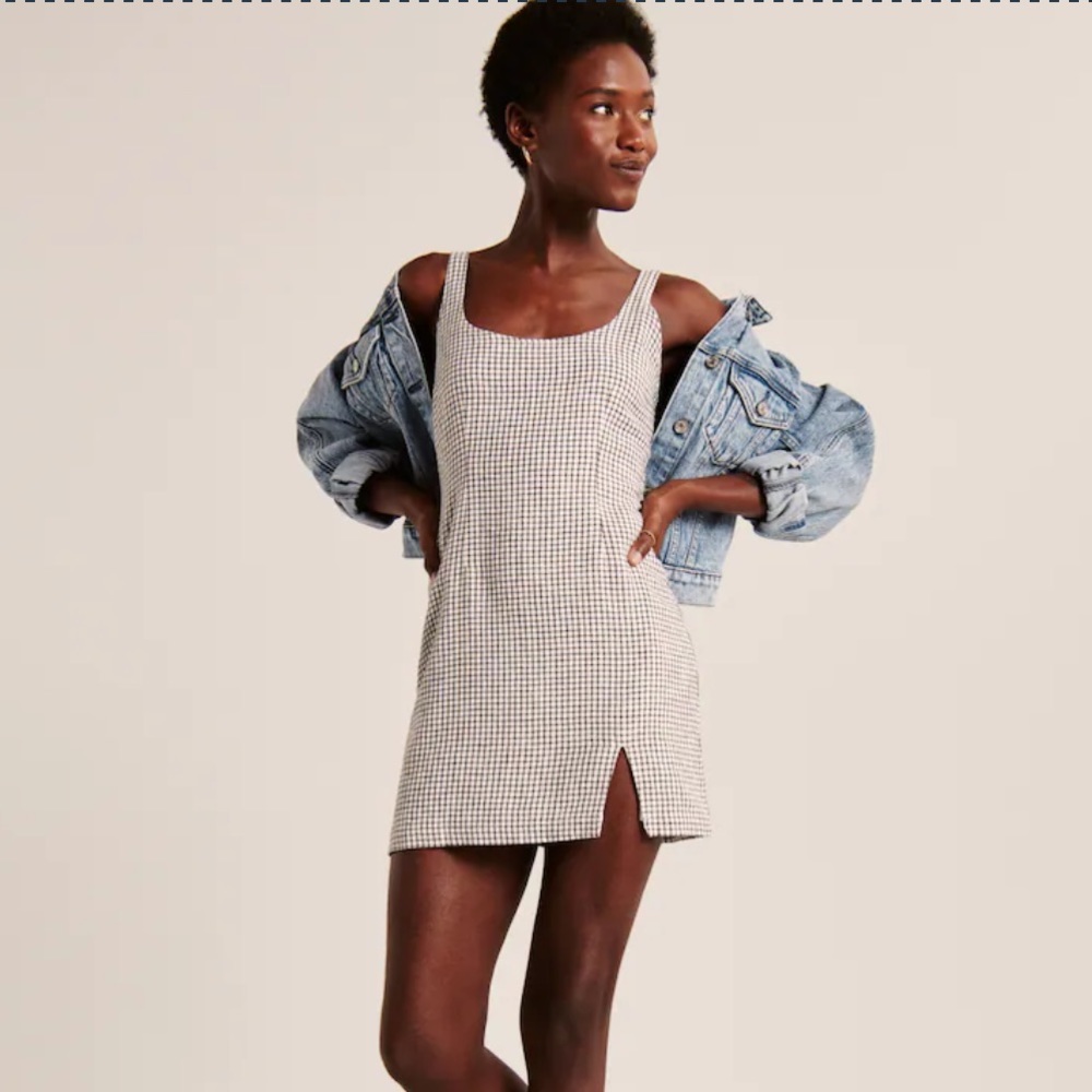 Abercrombie 90’s tank mini dress & scrunchie M